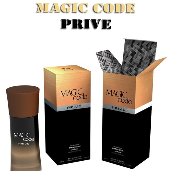 MAGIC CODE Prive Cologne Fragrance Parfum, 3.4 Oz Eau de Toilette Spray - Picture 1 of 1